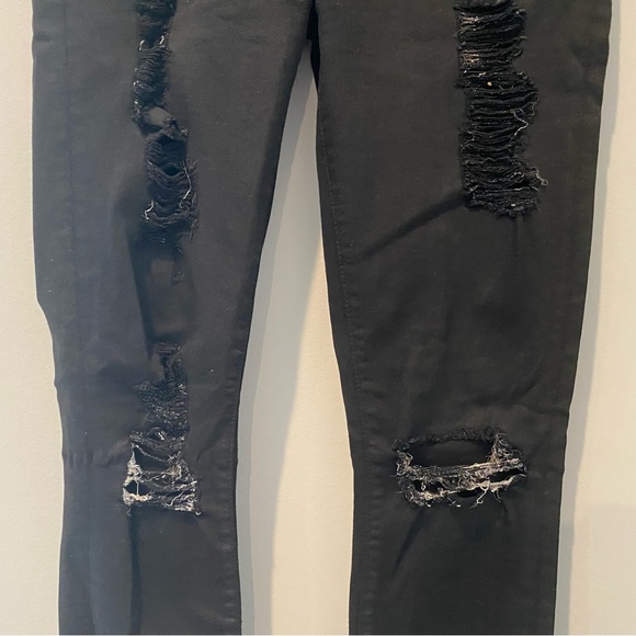 7 For All Mankind Ripped & Distressed Skinny Leg Cut Women’s Waist 25 - Picture 6 of 14